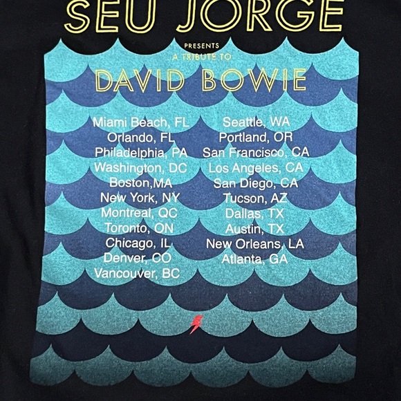Seu Jorge – The Life Aquatic: A Tribute To David Bowie Official Concert T-shirt - Picture 4 of 5